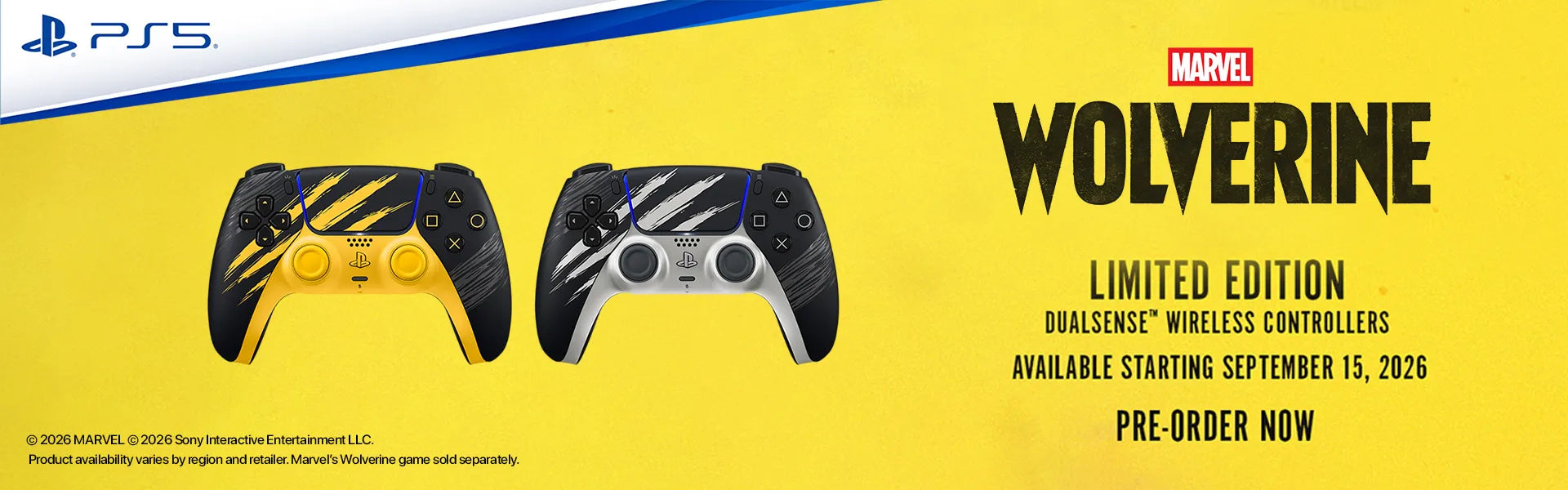 Playstation 5 DualSense Wireless Controller – Marvel’s Wolverine