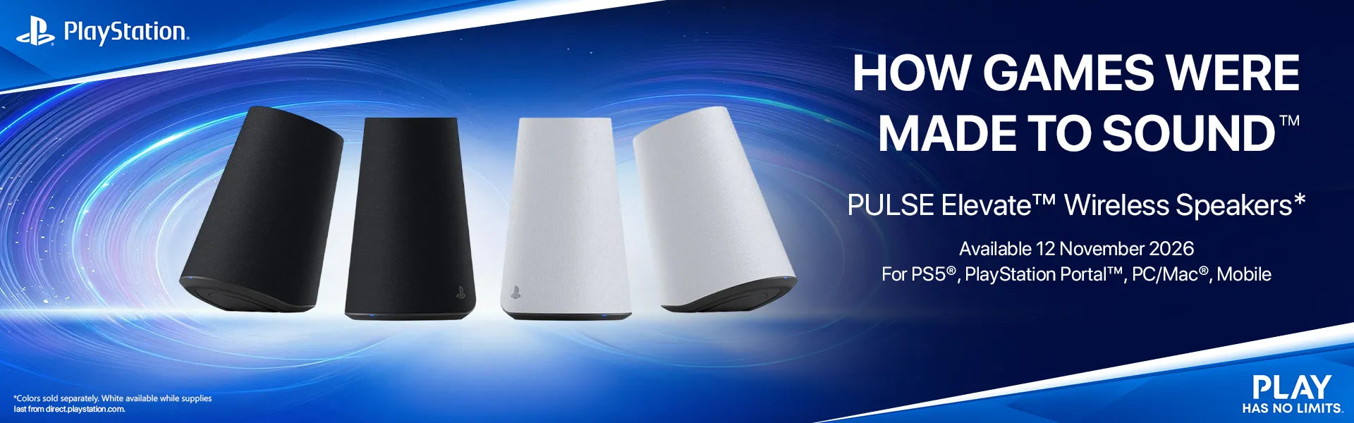 Sony PlayStation Pulse Elevate Wireless Speakers