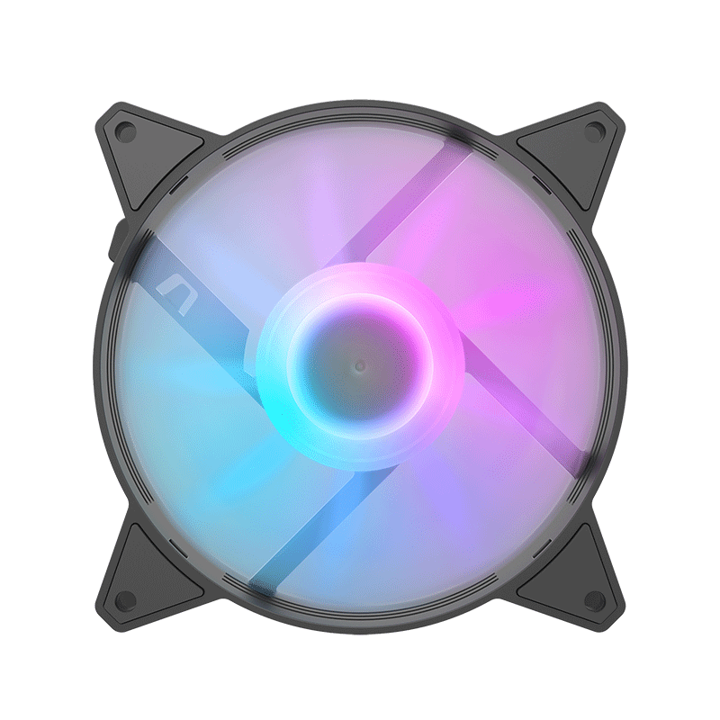 DarkFlash C6 Aurora Spectrum ARGB Single Mode Cooling Fan (Black)