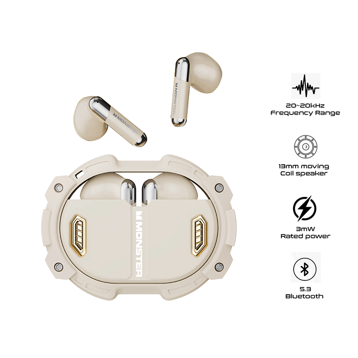 Monster Airmars XKT10 PRO TWS Earphones Wireless Bluetooth with Mic HiFi