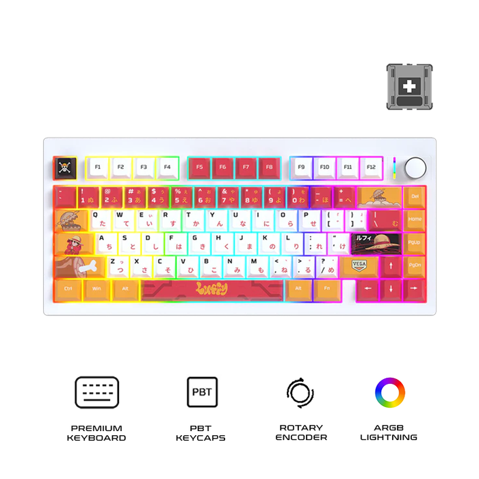 Fantech MK921 MAXFIT8 Tri-Mode Gaming Keyboard One Piece Edition Luffy