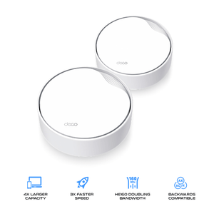 TP-Link AX3000 Whole Home Mesh WiFi 6 System With POE Deco X50 (2-Pack)