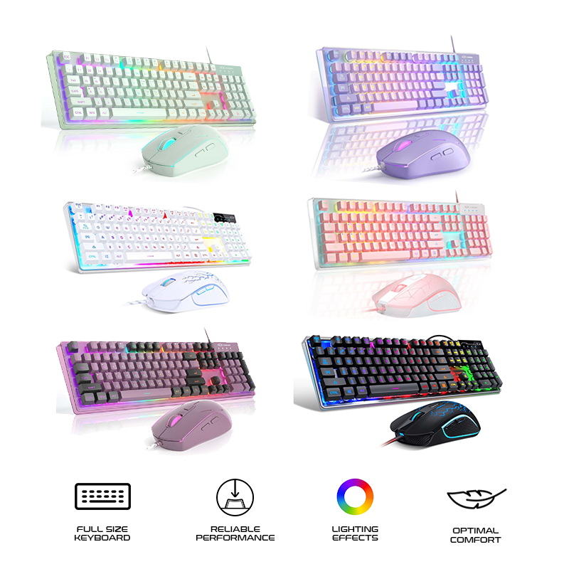 Magegee K1 Wired Membrane Keyboard & Mouse Combo RGB