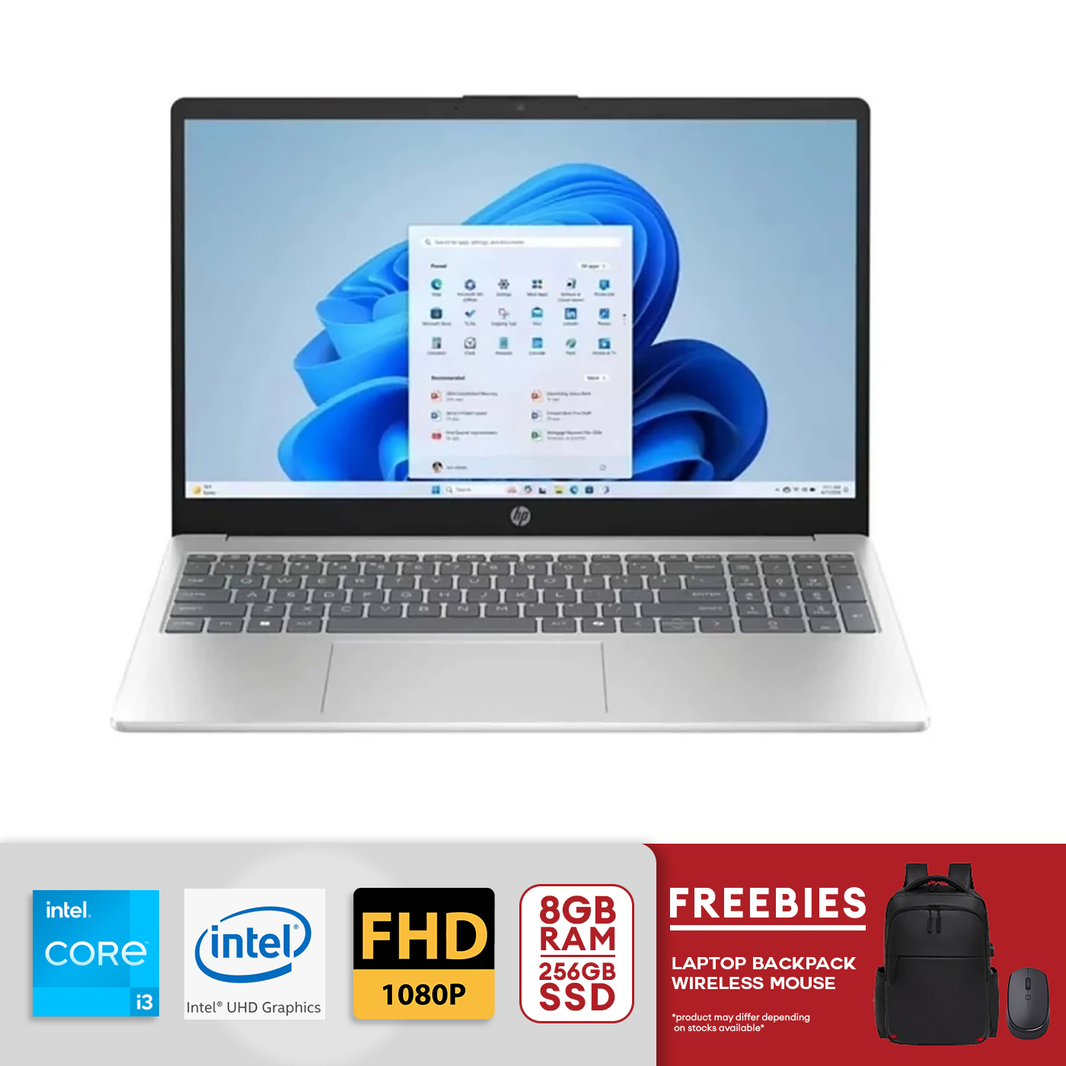 HP 15.6" HD Touch-Screen Intel Core i3-1315U 8GB / 256GB SSD Intel UHD Graphics 15-fd0123dx Win 11 Natural Silver