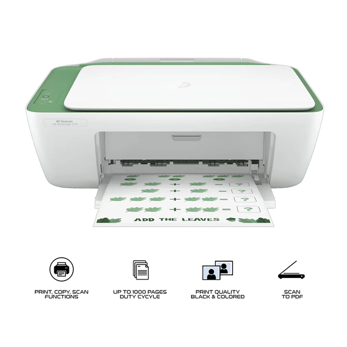 HP Deskjet Ink Advantage 2337 All In One Inkjet Printer (Palm)