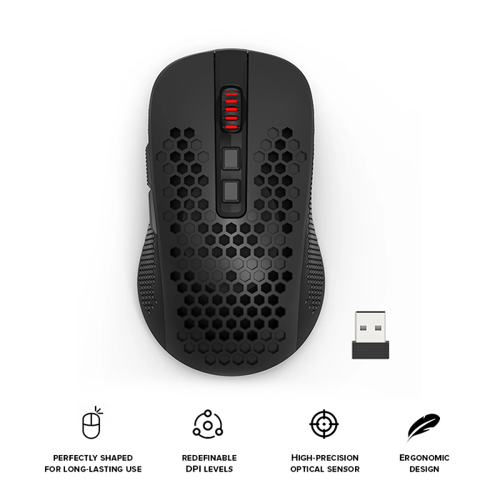 Redragon Hana Wireless Gaming Mouse Black (M694-RGB)