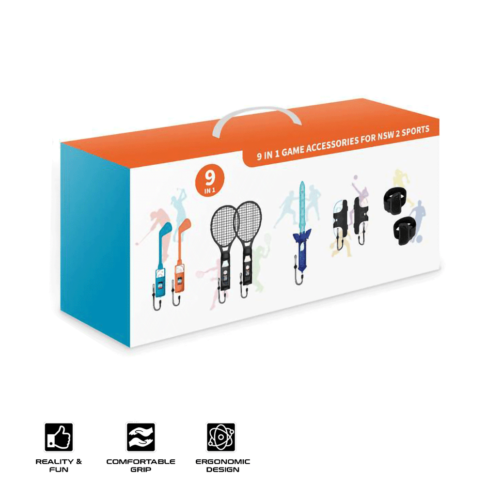 JYS-NS2281-V2 9 in 1 Acccessory Bundle for Nintendo Switch 2 Sports