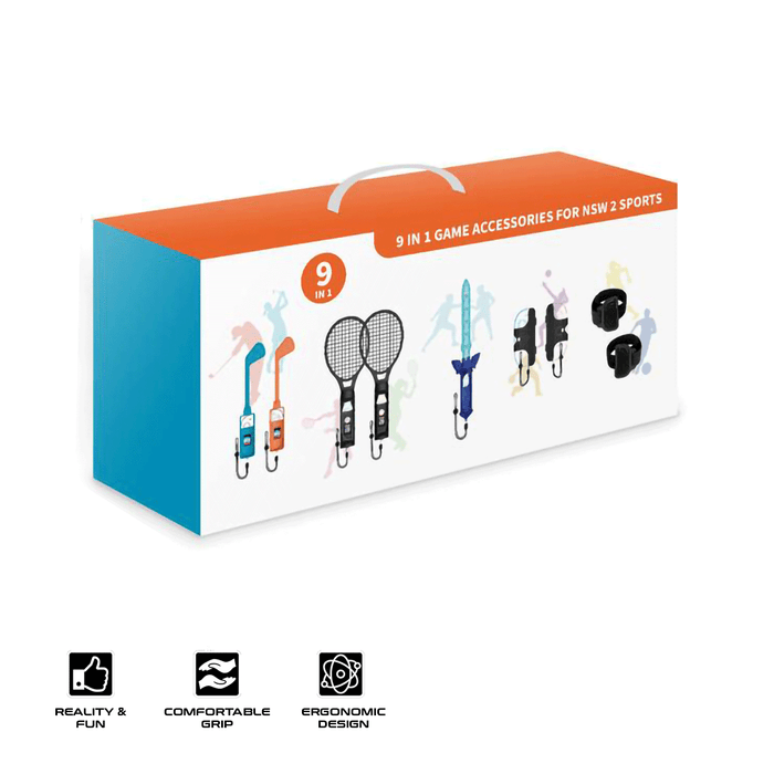 JYS-NS2281-V2 9 in 1 Acccessory Bundle for Nintendo Switch 2 Sports