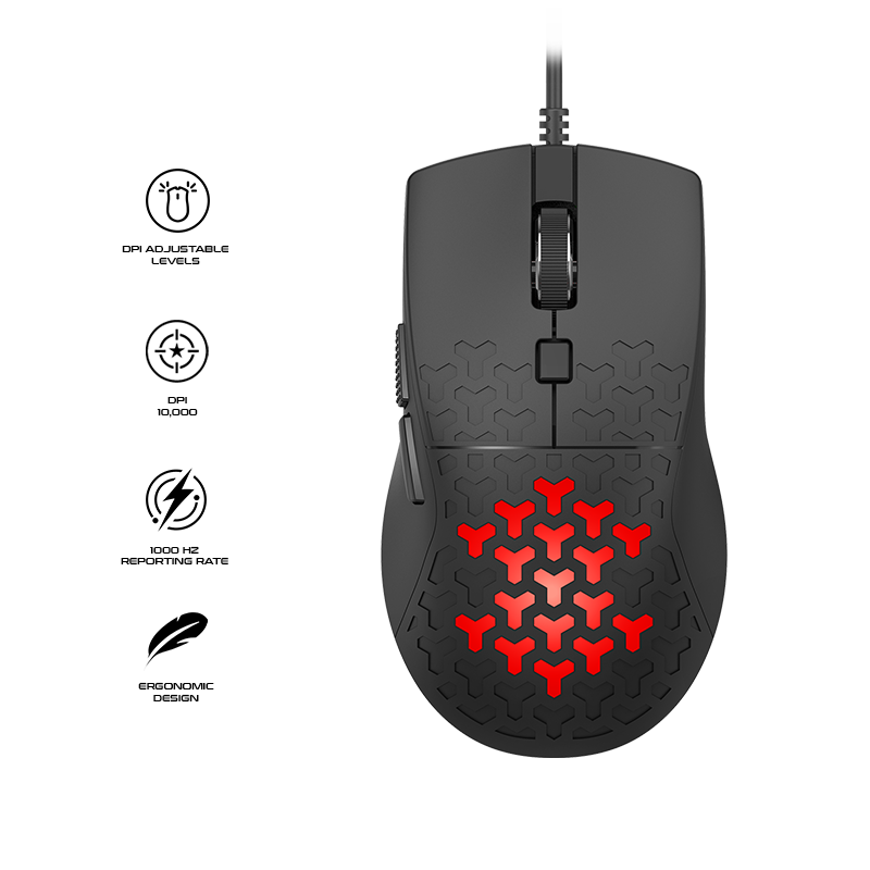 Redragon Avalon Wired Gaming Mouse Black (M621)
