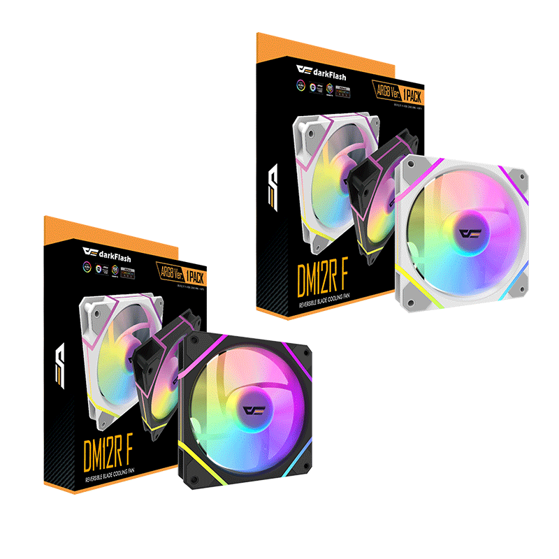 DarkFlash DM12R F ARGB Reverse Blade Cooling Fan