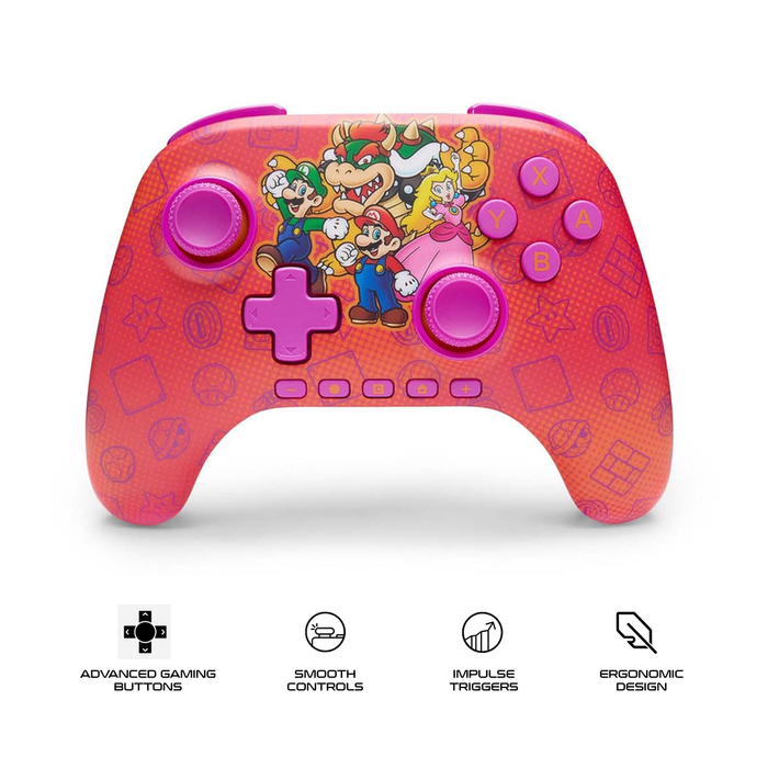 PowerA Advantage Wireless Controller for Nintendo Switch 2 (Mario and Friends) NSGP0548-01C