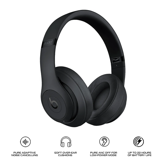 Beats Studio 3 Wireless Headphones Matte Black MX3X2LL/A
