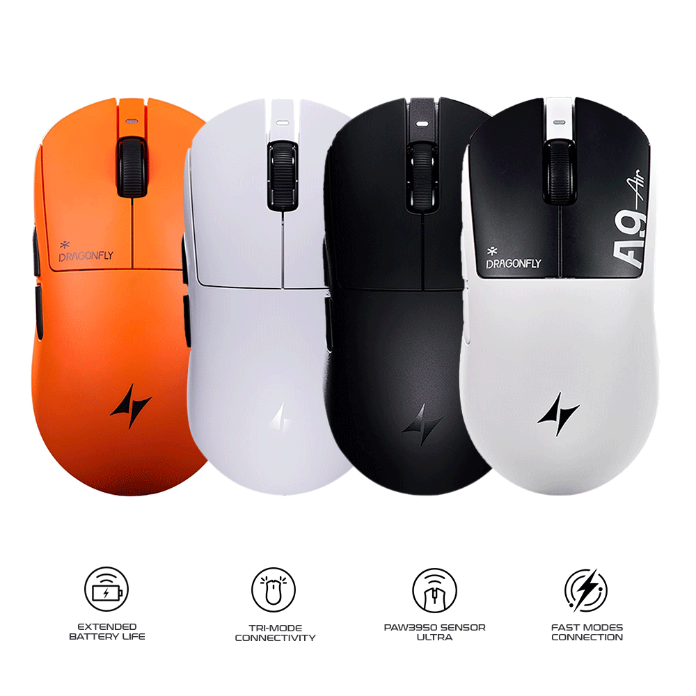 ATK A9 Air Dual Mode Wireless Gaming Mouse