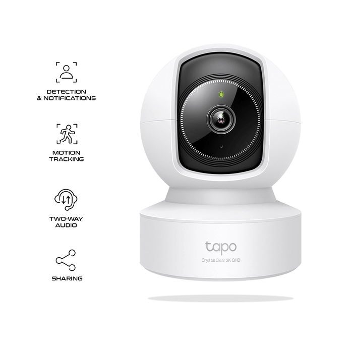 TP-Link Tapo C222 2K QHD Pan/Tilt AI Home Security Wi-Fi Camera