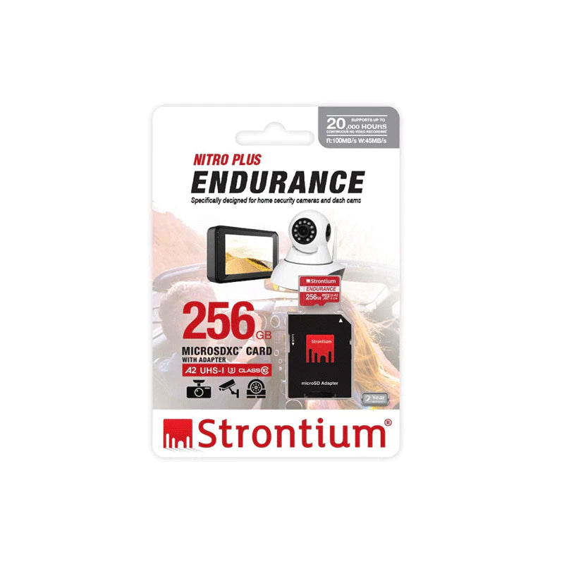 Strontium MSD Nitro Plus ENDR SRP256GTFU3ES w/ Adapter 256GB
