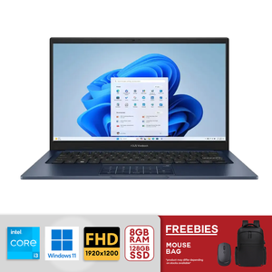 ASUS Vivobook 14" Full HD Intel Core i3-1315U 8GB RAM / 128GB SSD, Win 11 Home Quiet Blue