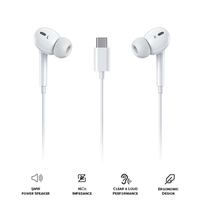 Wekome Wired Earphone Type-C White - YA17