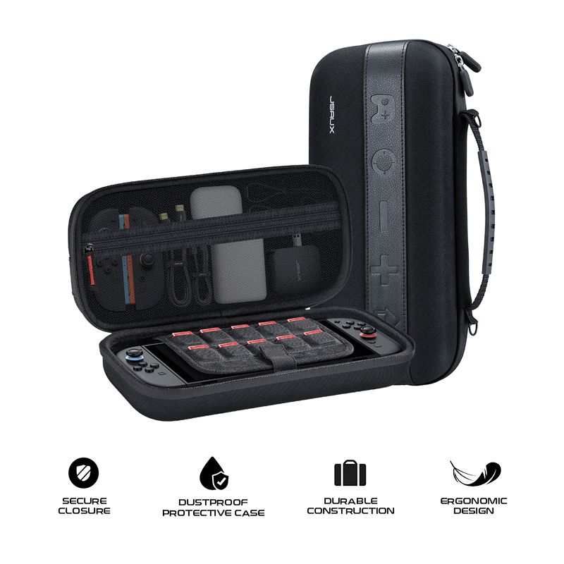 JSAUX MegaCarry Case For Nintendo Switch 2 BG0122 (Black)