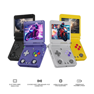 Anbernic RG 34XXSP Portable Foldable Retro Handheld Linux 64-bit Game Console 3.4" H700 Quad-Core  w/ 64GB Game Card