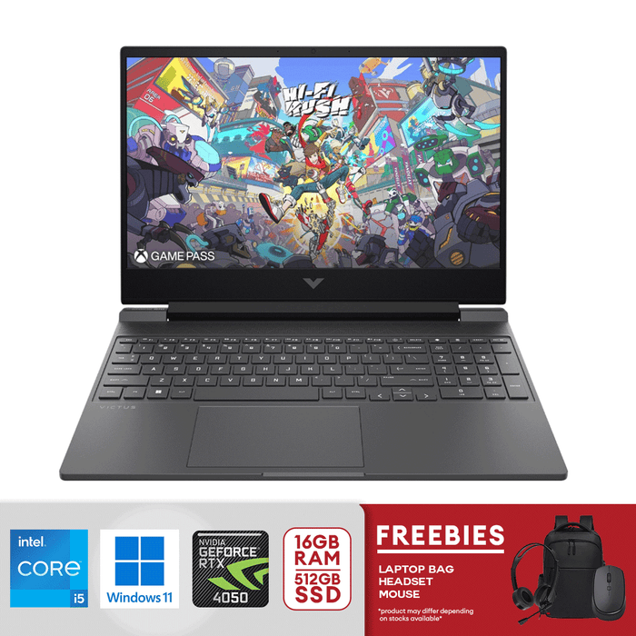 HP Victus 15.6" FHD 144Hz Gaming Laptop Intel Core i5-13420H 16GB RAM 512GB SSD 15- FA2701WM NVIDIA GeForce RTX 4050 Mica Silver
