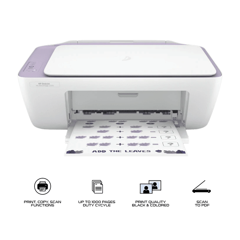 HP Deskjet Ink Advantage 2335 All In One Inkjet Printer (Lavander)