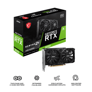MSI Geforce RTX 3050 VENTUS 2X 6G OC Graphics Card