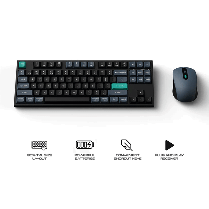Keychron B33 TKL Keyboard & BM25 Mouse Wireless Combo (KCBD1)