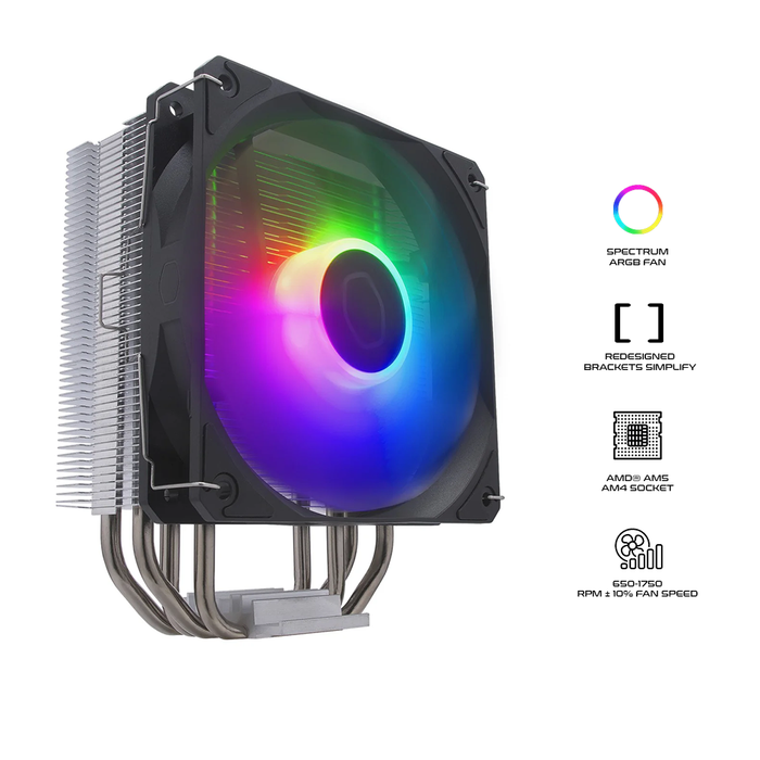 Cooler Master Hyper 212 Spectrum V3 CPU Air Cooler RR-S4NA-17PA-R1