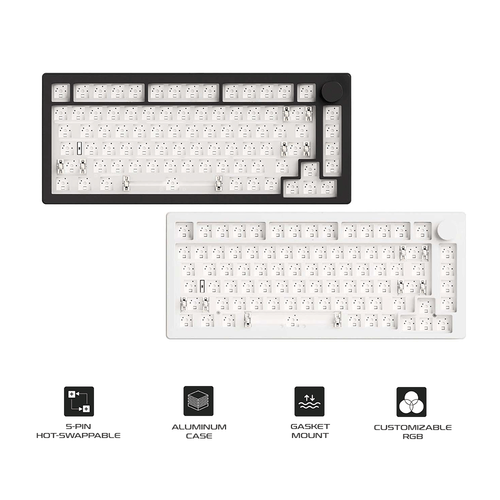 MonsGeek M1 V5 VIA Barebone DIY Kit Aluminum Case Multi-Mode RGB Hot-Swappable Mechanical Keyboard