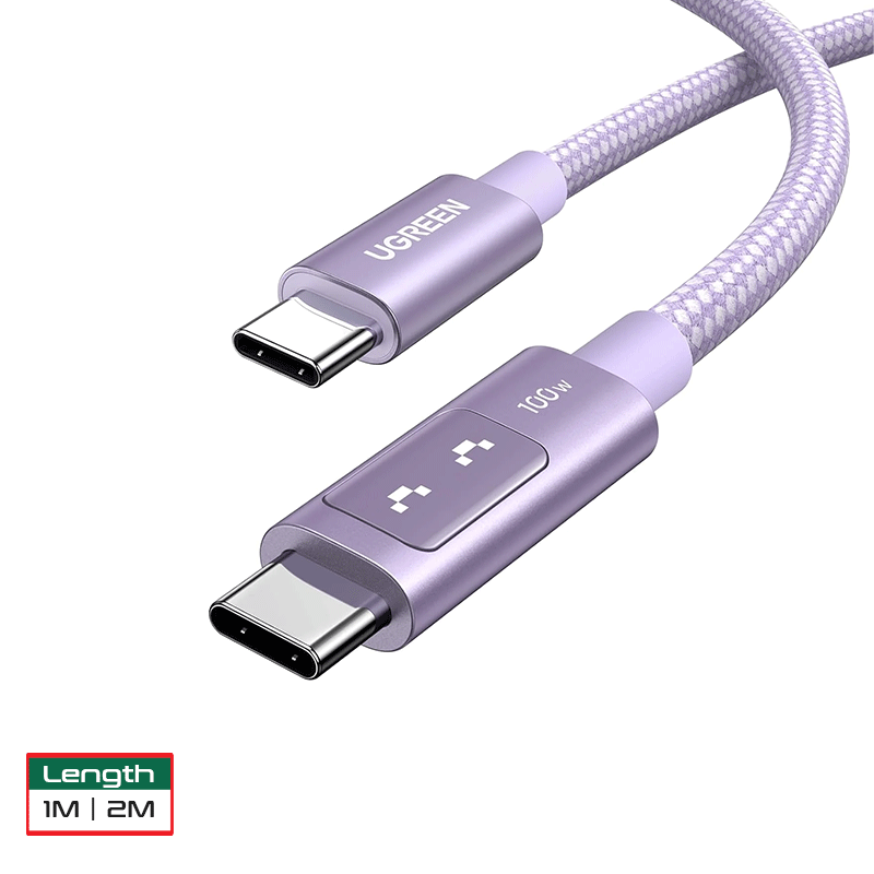 Ugreen Uno USB-C To USB-C PD 100W Fast Charging Cable Purple L509