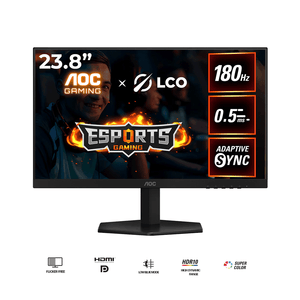 AOC 24G42E 23.8" FHD (1920x1080) 180Hz 0.5ms Fast IPS Adaptive-Sync Gaming Monitor