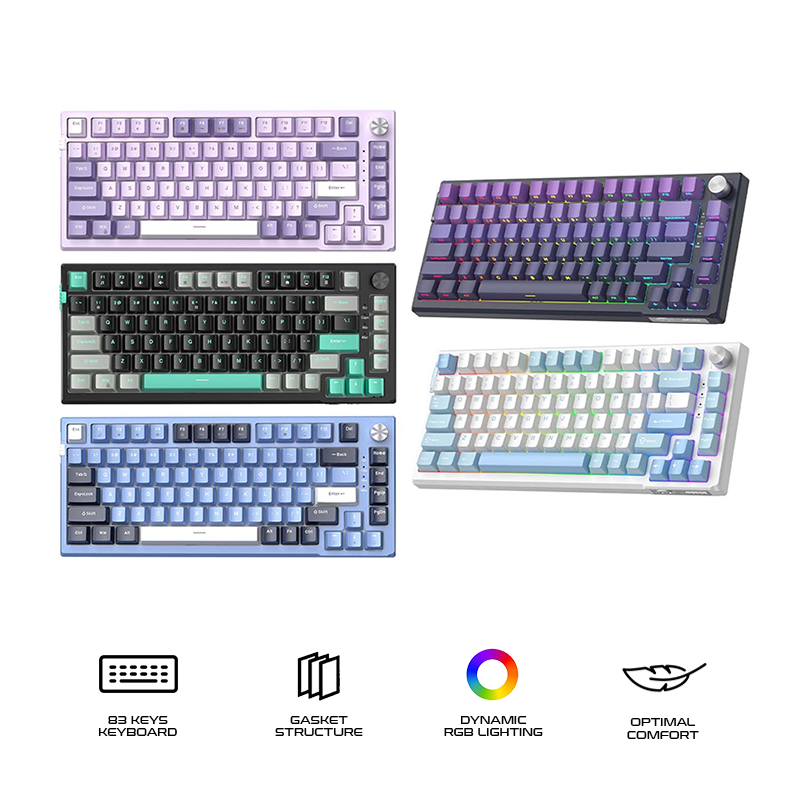Magegee Sky81 83-key 75% layout Wired Mechanical Keyboard