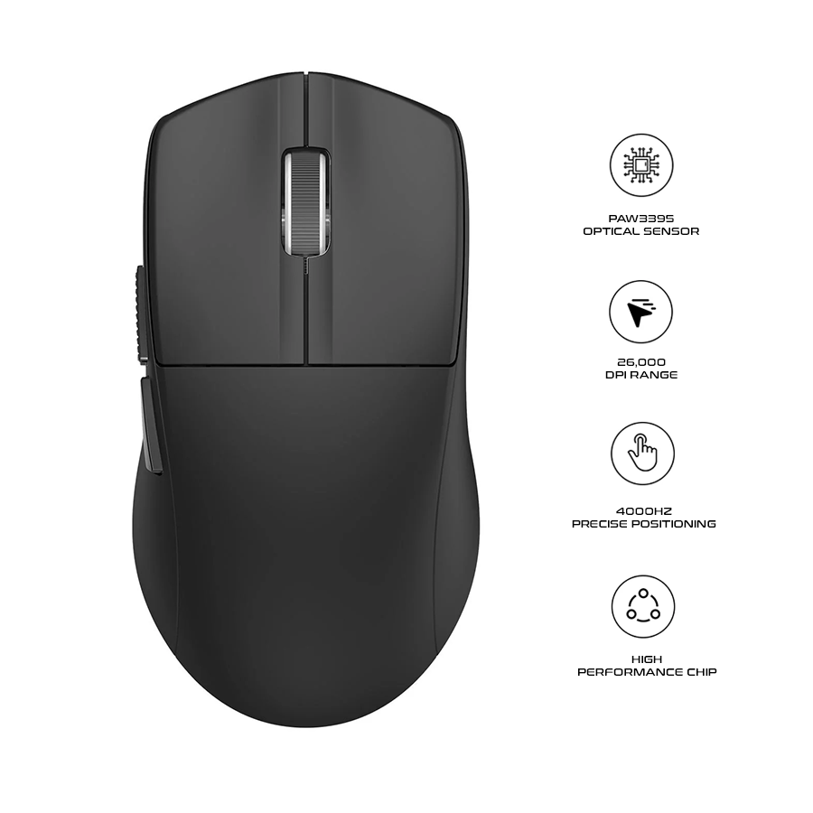 E-Yooso X-44 Lightweight Wireless Gaming Mouse (Black)