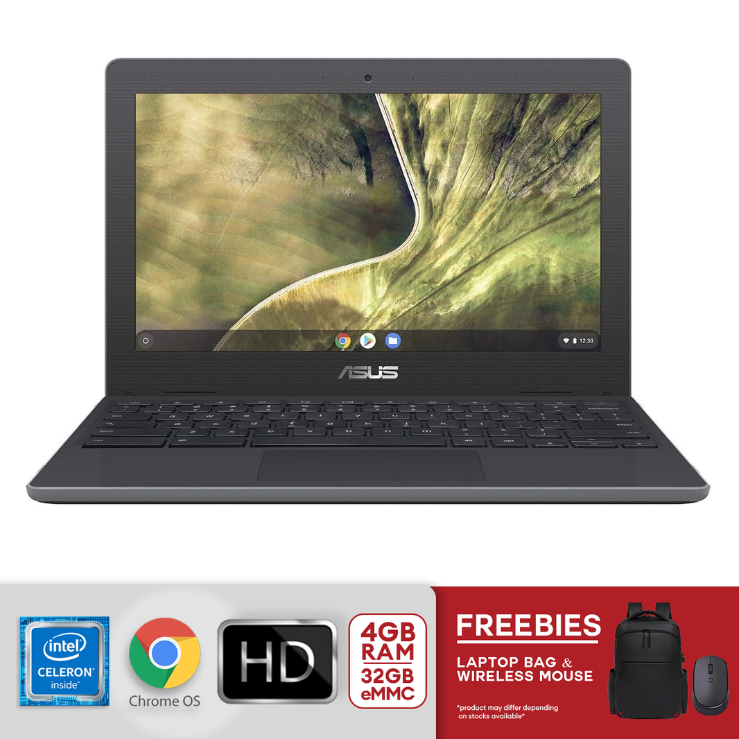 Asus 11.6" HD Laptop Celeron N4020 4gb/32gb eMMC C204MA-YB02-GR Dark Gray