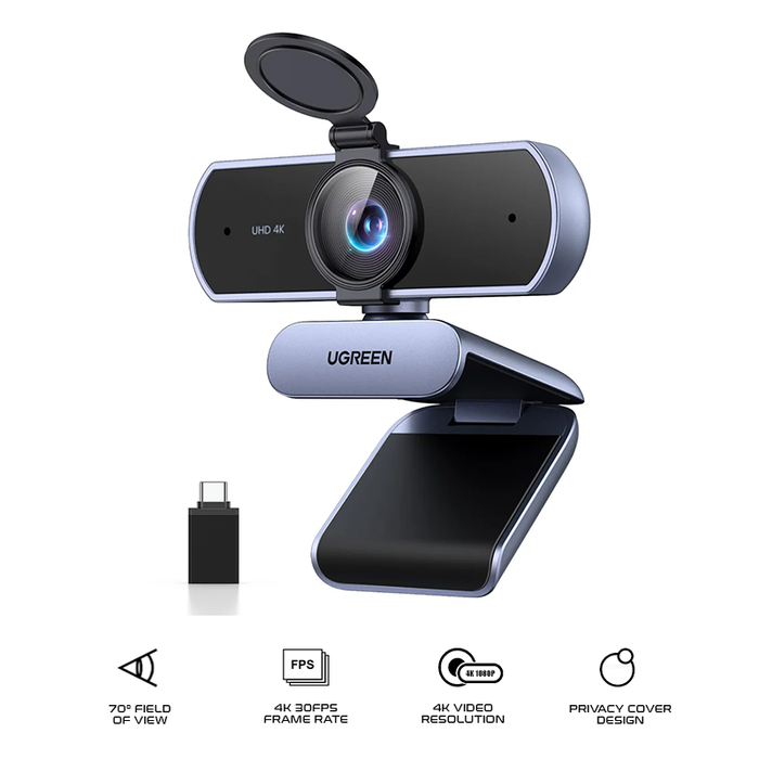 Ugreen 4K 30FPS USB Ultra HD Webcam (CM831/65381)