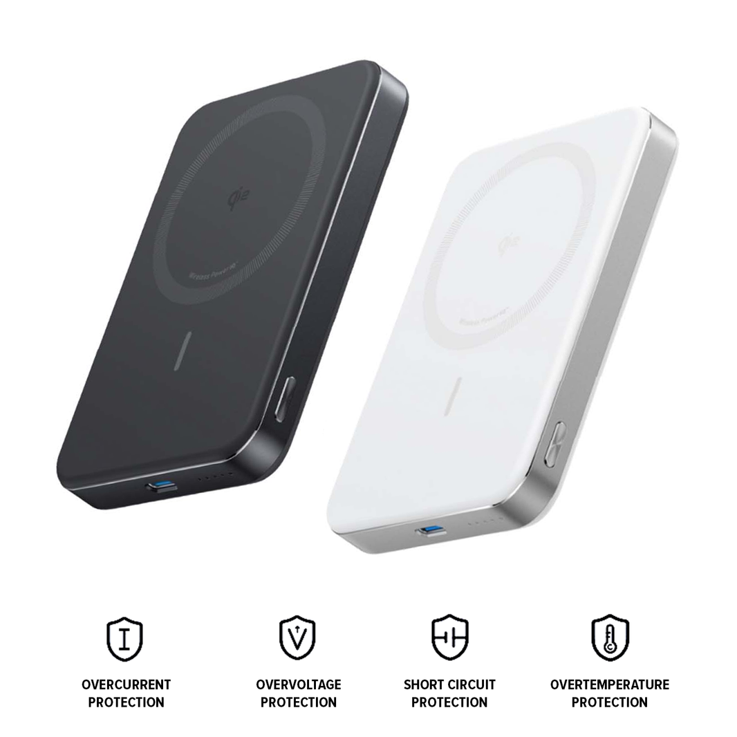 Anker MagGo Power Bank Ultra-Slim 10,000mAh Magnetic Battery Pack Qi2 Certified 15W Ultra-Fast MagSafe Compatible Portable Powerbank