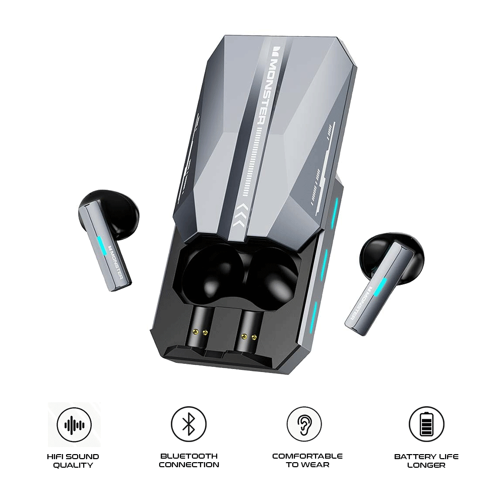 MONSTER XKT11 Bluetooth Earphone (Silver)