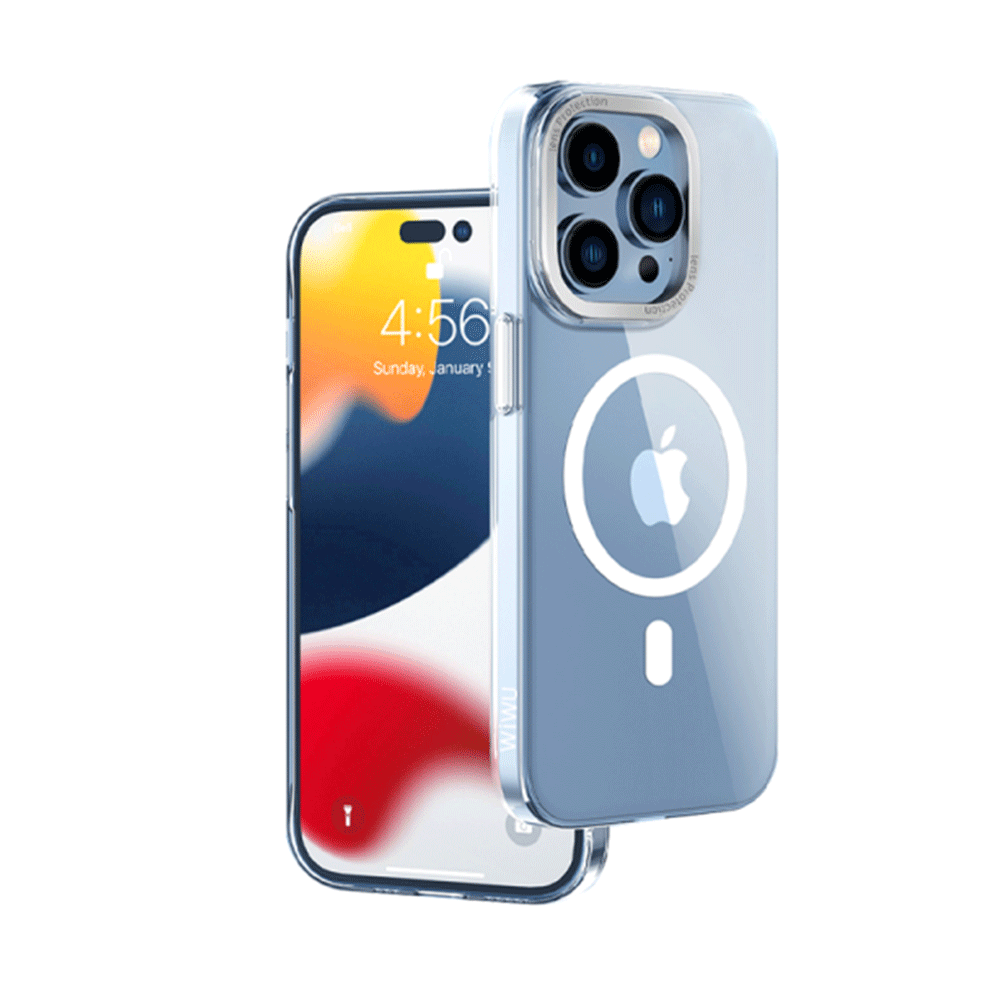 Wiwu iPhone 14 Pro Max Ultra Thin Crystal Magnetic Case Transparent