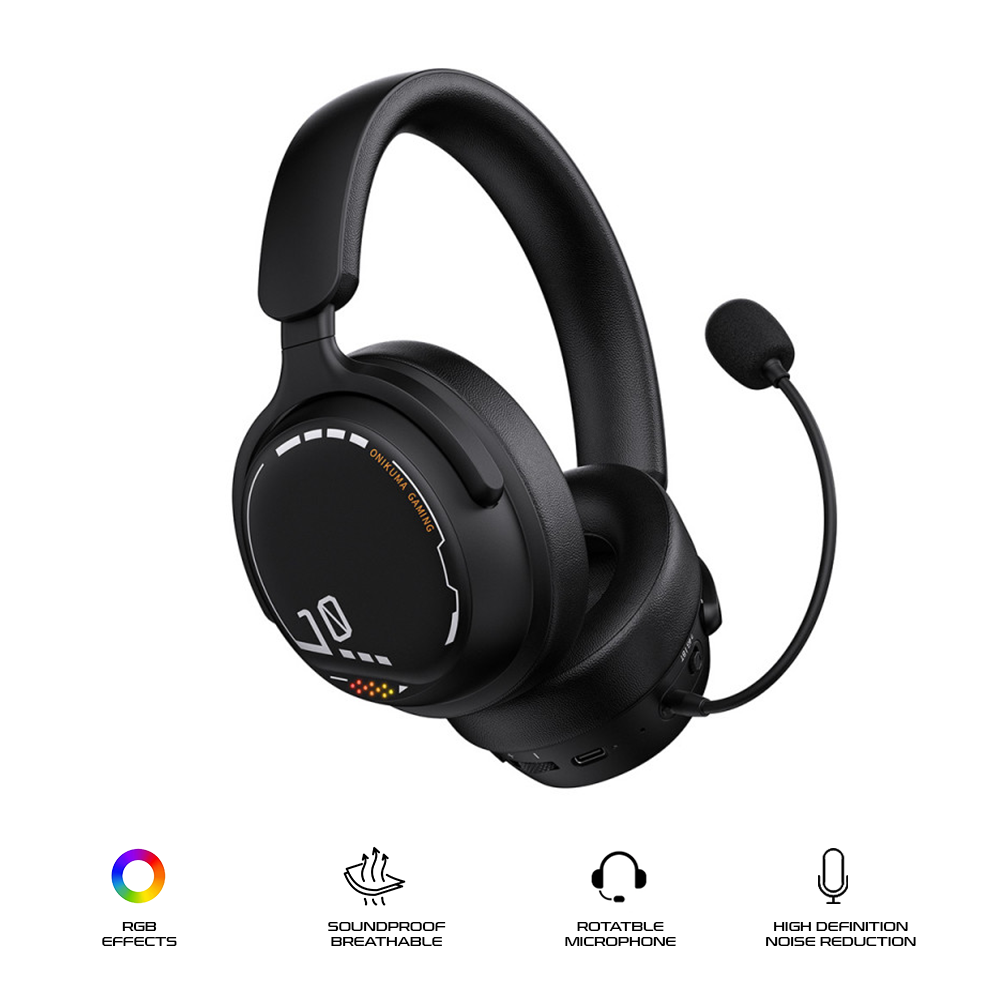 Onikuma GT886 Tr-Mode Gaming Headset Black