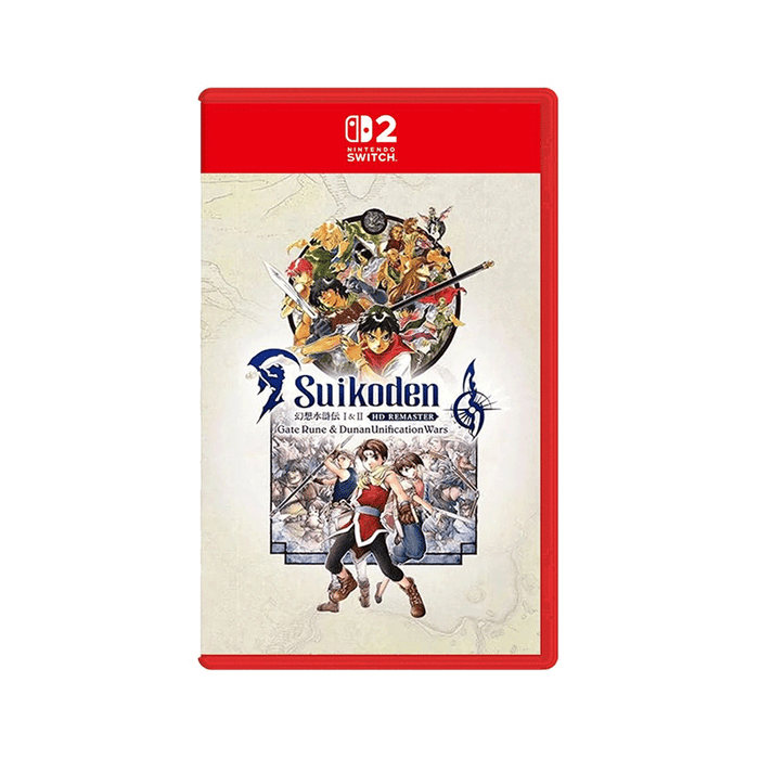 Nintendo Switch 2 Suikoden I & II HD Remaster Gate Rune & Dunan Unification Wars (Game Key Card) (ASI)