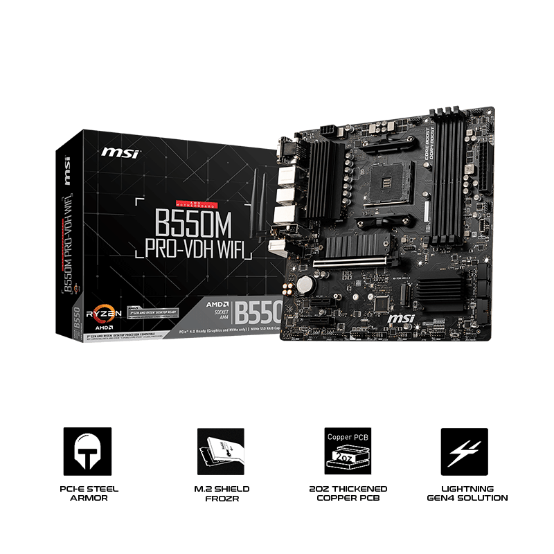 MSI B550M PRO VDH Wifi Motherboard