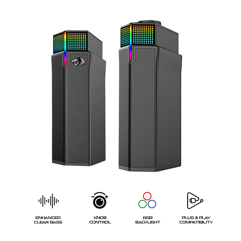 Redragon Yorick RGB Gaming Speaker Soundbar for PC (GS511)