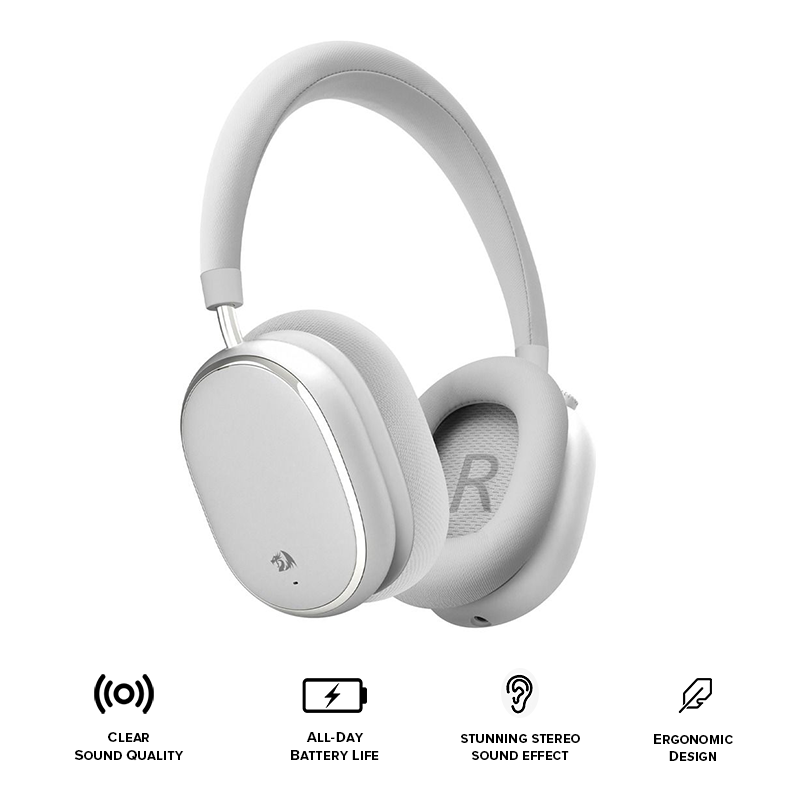 Redragon Vibecore 700NC ANC Headset Silver+Grey (H620)