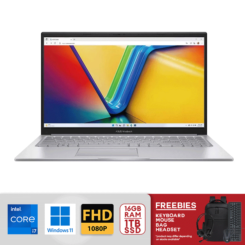 ASUS Vivobook F1504VA 15.6" FHD Touchscreen Notebook - Intel Core i7-1355U 16GB RAM / 1TB SSD Win 11 Silver
