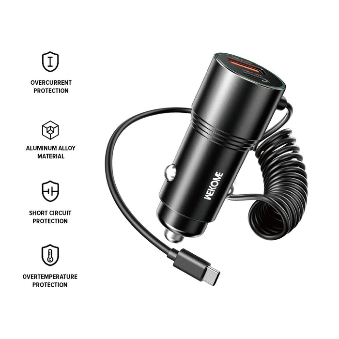 Wekome Car Charger 66W Cabled - WP-C51