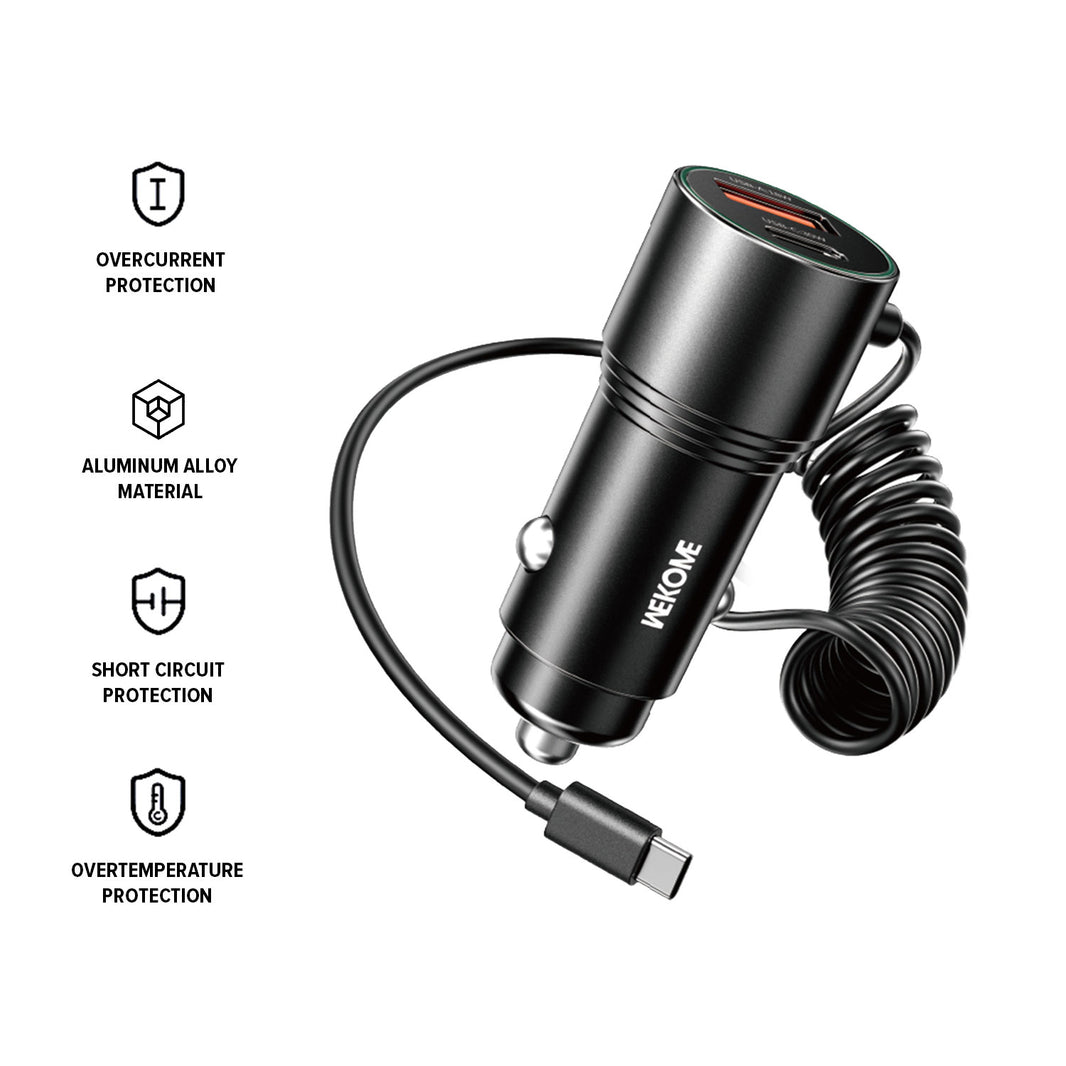 Wekome Car Charger 66W Cabled - WP-C51