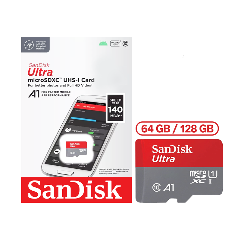 SanDisk Ultra microSD A1 series UHS-I Card (SDSQUAB)