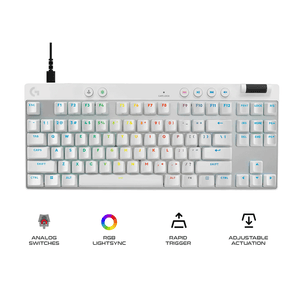 Logitech PRO X TKL Rapid White Gaming Keyboard
