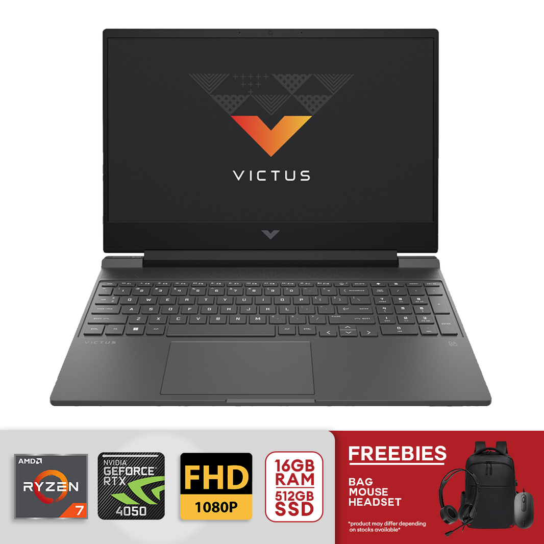 HP Victus 15.6" 144Hz Full HD Gaming Laptop AMD Ryzen 7-7445HS 16GB RAM / 512GB SSD NVIDIA GeForce RTX 4050 15-fb3093dx Mica Silver