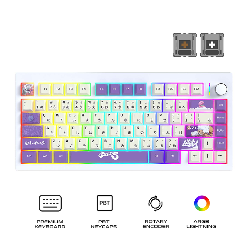 Fantech MK921 MAXFIT8 Tri-Mode Gaming Keyboard One Piece Edition Luffy Gear 5